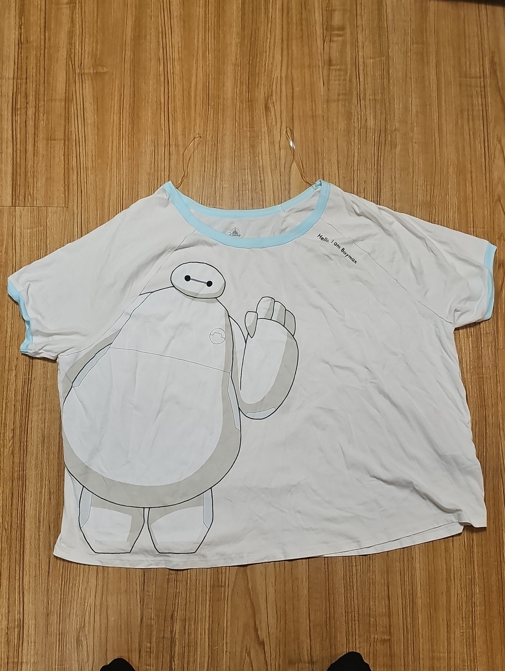 Baymax White & Light Blue WomenGraphic Tee. Size XL